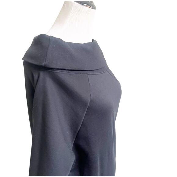 Marissa Webb So Relaxed Off The Shoulder Black Sweater Size XS Slouchy Arm - Picture 9 of 13